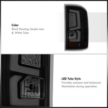Load image into Gallery viewer, GMC Sierra 1500 2500HD 3500HD 2014-2018 LED Bar Tail Lights Black Housing Smoke Len White Tube (Excluding OEM LED & Dually Models)
