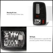 Load image into Gallery viewer, Chevrolet Suburban Tahoe 2000-2006 / GMC Yukon XL 2000-2006 / Yukon Denali 2001-2006 LED Tail Lights Black Housing Clear Len (Excluding Barn Door Trunks)
