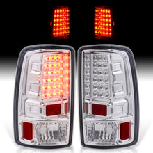 Load image into Gallery viewer, Chevrolet Suburban Tahoe 2000-2006 / GMC Yukon XL 2000-2006 / Yukon Denali 2001-2006 LED Tail Lights Chrome Housing Clear Len (Excluding Barn Door Trunks)