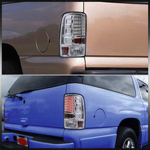 Load image into Gallery viewer, Chevrolet Suburban Tahoe 2000-2006 / GMC Yukon XL 2000-2006 / Yukon Denali 2001-2006 LED Tail Lights Chrome Housing Clear Len (Excluding Barn Door Trunks)