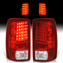 Load image into Gallery viewer, Chevrolet Suburban Tahoe 2000-2006 / GMC Yukon XL 2000-2006 / Yukon Denali 2001-2006 LED Tail Lights Chrome Housing Red Len (Excluding Barn Door Trunks)