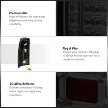 Load image into Gallery viewer, Chevrolet Suburban Tahoe 2000-2006 / GMC Yukon XL 2000-2006 / Yukon Denali 2001-2006 LED Tail Lights Chrome Housing Smoke Len (Excluding Barn Door Trunks)