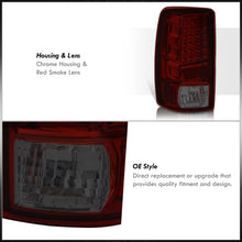 Load image into Gallery viewer, Chevrolet Suburban Tahoe 2000-2006 / GMC Yukon XL 2000-2006 / Yukon Denali 2001-2006 LED Tail Lights Chrome Housing Red Smoke Len (Excluding Barn Door Trunks)