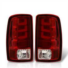 Load image into Gallery viewer, Chevrolet Suburban Tahoe 2000-2006 / GMC Yukon XL 2000-2006 / Yukon Denali 2001-2006 LED Bar Tail Lights Chrome Housing Red Len White Tube (Excluding Barn Door Trunks)