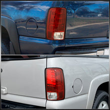 Load image into Gallery viewer, Chevrolet Suburban Tahoe 2000-2006 / GMC Yukon XL 2000-2006 / Yukon Denali 2001-2006 LED Bar Tail Lights Chrome Housing Red Len White Tube (Excluding Barn Door Trunks)