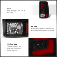 Load image into Gallery viewer, Chevrolet Suburban Tahoe 2000-2006 / GMC Yukon XL 2000-2006 / Yukon Denali 2001-2006 LED Bar Tail Lights Black Housing Clear Len Red Tube (Excluding Barn Door Trunks)