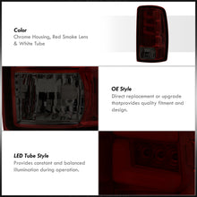 Load image into Gallery viewer, Chevrolet Suburban Tahoe 2000-2006 / GMC Yukon XL 2000-2006 / Yukon Denali 2001-2006 LED Bar Tail Lights Chrome Housing Red Smoke Len White Tube (Excluding Barn Door Trunks)