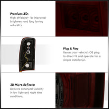 Load image into Gallery viewer, Chevrolet Suburban Tahoe 2000-2006 / GMC Yukon XL 2000-2006 / Yukon Denali 2001-2006 LED Bar Tail Lights Chrome Housing Red Smoke Len White Tube (Excluding Barn Door Trunks)