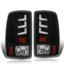 Load image into Gallery viewer, Chevrolet Suburban Tahoe 2000-2006 / GMC Yukon XL 2000-2006 / Yukon Denali 2001-2006 LED Bar Tail Lights Black Housing Clear Len White Tube (Excluding Barn Door Trunks)