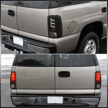 Load image into Gallery viewer, Chevrolet Suburban Tahoe 2000-2006 / GMC Yukon XL 2000-2006 / Yukon Denali 2001-2006 LED Bar Tail Lights Black Housing Clear Len White Tube (Excluding Barn Door Trunks)