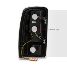 Load image into Gallery viewer, Chevrolet Suburban Tahoe 2000-2006 / GMC Yukon XL 2000-2006 / Yukon Denali 2001-2006 LED Bar Tail Lights Black Housing Clear Len White Tube (Excluding Barn Door Trunks)