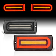 Load image into Gallery viewer, Mercedes Benz G-Class W463 G500 G550 G55 G63 1990-2018 Sequential LED Tail Lights Chrome Housing Smoke Len (Version 2 - W463 Style)