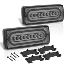 Load image into Gallery viewer, Mercedes Benz G-Class W463 G500 G550 G55 G63 1990-2018 Sequential LED Tail Lights Chrome Housing Smoke Len