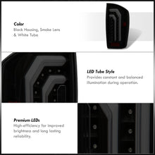 Load image into Gallery viewer, Toyota Tacoma 2016-2023 Sequential LED Bar Tail Lights Black Housing Smoke Len White Tube (Version 2)