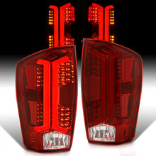 Load image into Gallery viewer, Toyota Tacoma 2016-2023 LED Bar Tail Lights Chrome Housing Red Len White Tube
