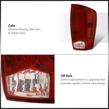 Load image into Gallery viewer, Toyota Tacoma 2016-2023 LED Bar Tail Lights Chrome Housing Red Len White Tube