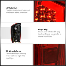 Load image into Gallery viewer, Toyota Tacoma 2016-2023 LED Bar Tail Lights Chrome Housing Red Len White Tube