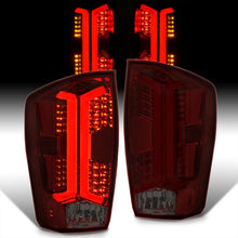 Load image into Gallery viewer, Toyota Tacoma 2016-2023 LED Bar Tail Lights Chrome Housing Red Smoke Len White Tube