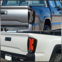 Load image into Gallery viewer, Toyota Tacoma 2016-2023 LED Bar Tail Lights Black Housing Smoke Len White Tube