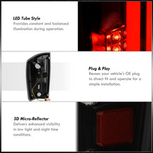 Load image into Gallery viewer, Toyota Tacoma 2016-2023 LED Bar Tail Lights Black Housing Smoke Len White Tube
