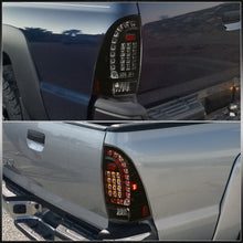 Load image into Gallery viewer, Toyota Tacoma 2005-2015 LED Tail Lights Black Housing Clear Len