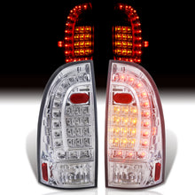 Load image into Gallery viewer, Toyota Tacoma 2005-2015 LED Tail Lights Chrome Housing Clear Len