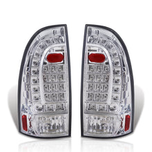 Load image into Gallery viewer, Toyota Tacoma 2005-2015 LED Tail Lights Chrome Housing Clear Len