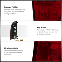 Load image into Gallery viewer, Toyota Tacoma 2005-2015 LED Tail Lights Chrome Housing Red Len