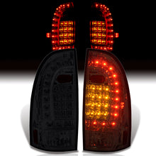 Load image into Gallery viewer, Toyota Tacoma 2005-2015 LED Tail Lights Chrome Housing Smoke Len