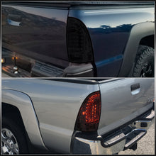 Load image into Gallery viewer, Toyota Tacoma 2005-2015 LED Tail Lights Chrome Housing Smoke Len