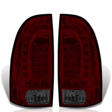 Load image into Gallery viewer, Toyota Tacoma 2005-2015 LED Tail Lights Chrome Housing Red Smoke Len