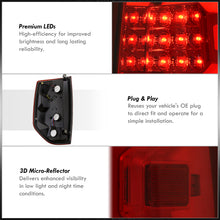Load image into Gallery viewer, Toyota Tundra 2014-2021 LED Bar Tail Lights Chrome Housing Red Len White Tube