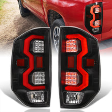 Load image into Gallery viewer, Toyota Tundra 2014-2021 LED Bar Tail Lights Black Housing Clear Len Red Tube