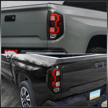 Load image into Gallery viewer, Toyota Tundra 2014-2021 LED Bar Tail Lights Black Housing Clear Len Red Tube