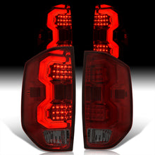 Load image into Gallery viewer, Toyota Tundra 2014-2021 LED Bar Tail Lights Chrome Housing Red Smoke Len White Tube