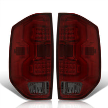 Load image into Gallery viewer, Toyota Tundra 2014-2021 LED Bar Tail Lights Chrome Housing Red Smoke Len White Tube