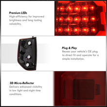 Load image into Gallery viewer, Toyota Tundra 2014-2021 LED Bar Tail Lights Chrome Housing Red Smoke Len White Tube