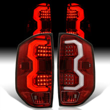 Load image into Gallery viewer, Toyota Tundra 2014-2021 LED Bar Tail Lights Red Housing Clear Len White Tube