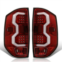 Load image into Gallery viewer, Toyota Tundra 2014-2021 LED Bar Tail Lights Red Housing Clear Len White Tube