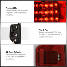 Load image into Gallery viewer, Toyota Tundra 2014-2021 LED Bar Tail Lights Red Housing Clear Len White Tube