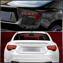 Load image into Gallery viewer, Toyota 86 FRS 2012-2020 / Subaru BRZ 2012-2020 Sequential LED Bar Tail Lights Black Housing Clear Len Red Tube (Version 2)