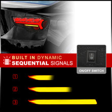 Load image into Gallery viewer, Toyota 86 FRS 2012-2020 / Subaru BRZ 2012-2020 Sequential LED Bar Tail Lights Black Housing Clear Len Red Tube (Version 2)