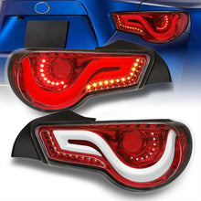 Load image into Gallery viewer, Toyota 86 FRS 2012-2020 / Subaru BRZ 2012-2020 Sequential LED Bar Tail Lights Red Housing Clear Len White Tube