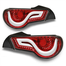 Load image into Gallery viewer, Toyota 86 FRS 2012-2020 / Subaru BRZ 2012-2020 Sequential LED Bar Tail Lights Red Housing Clear Len White Tube