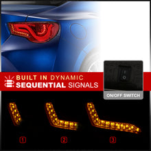 Load image into Gallery viewer, Toyota 86 FRS 2012-2020 / Subaru BRZ 2012-2020 Sequential LED Bar Tail Lights Red Housing Clear Len White Tube