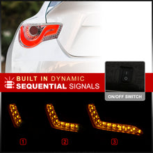 Load image into Gallery viewer, Toyota 86 FRS 2012-2020 / Subaru BRZ 2012-2020 Sequential LED Bar Tail Lights Chrome Housing Clear Len White Tube