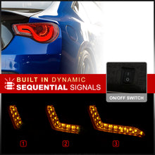 Load image into Gallery viewer, Toyota 86 FRS 2012-2020 / Subaru BRZ 2012-2020 Sequential LED Bar Tail Lights Chrome Housing Red Len White Tube