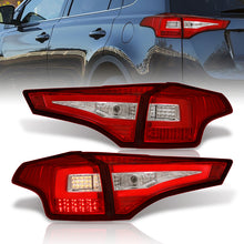 Load image into Gallery viewer, Toyota RAV4 2013-2015 LED Bar Tail Lights Chrome Housing Red Len White Tube
