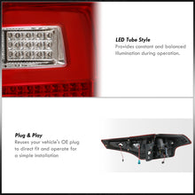 Load image into Gallery viewer, Toyota RAV4 2013-2015 LED Bar Tail Lights Chrome Housing Red Len White Tube