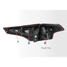 Load image into Gallery viewer, Toyota RAV4 2013-2015 LED Bar Tail Lights Chrome Housing Red Len White Tube